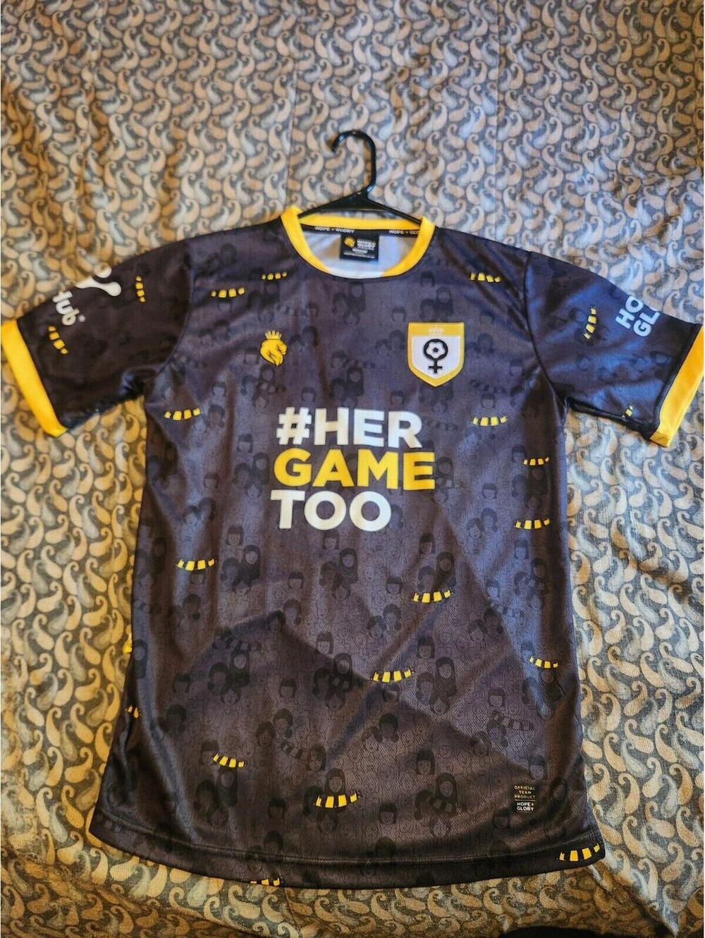 Hope + Glory "Her Game Too" Rare Soccer Jersey Size Men's M